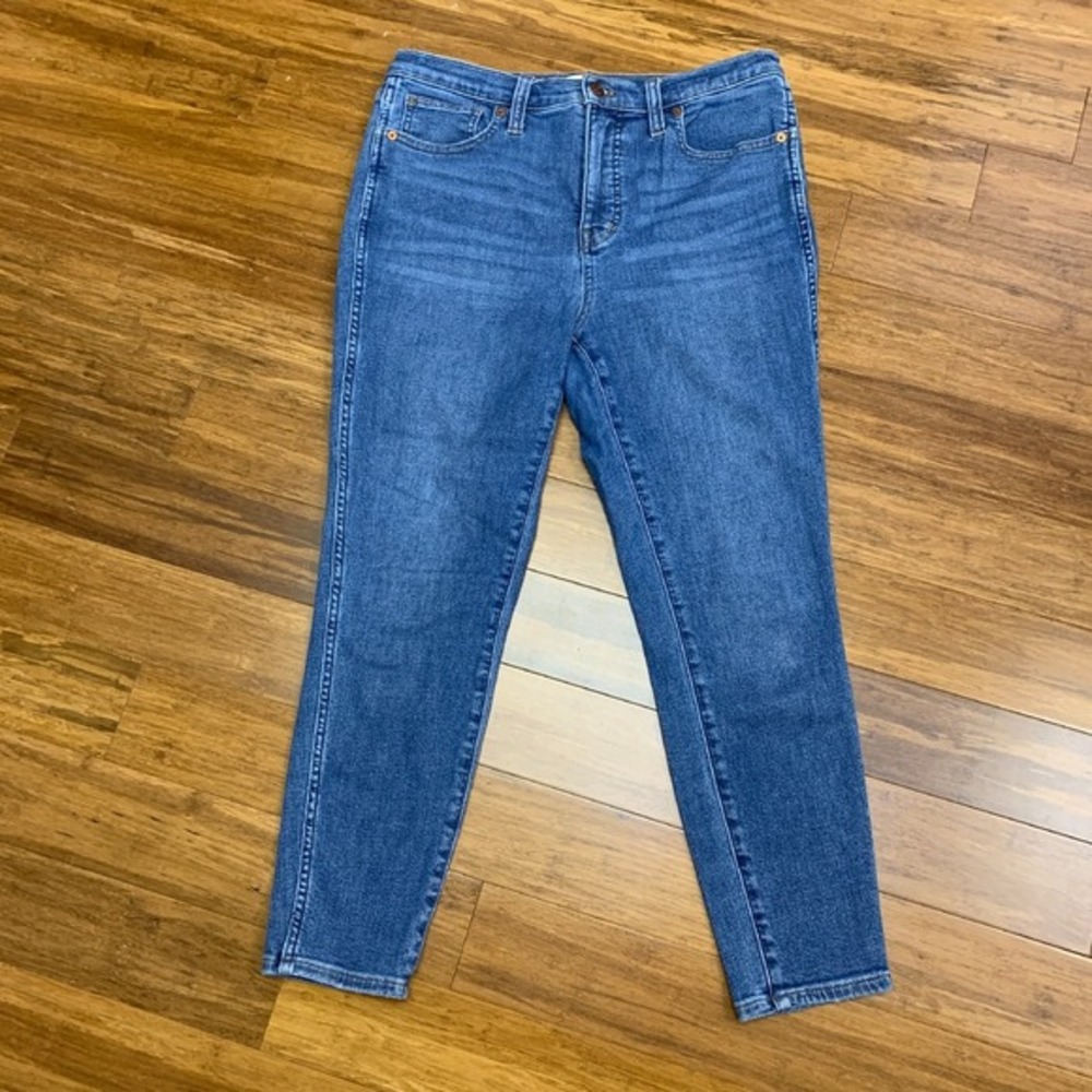 Madewell‎ 10" High Rise Skinny Crop Jeans Womens 29 Medium Wash Denim Casual